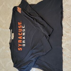 Syracuse Univerity long sleeve- grey with arm patch